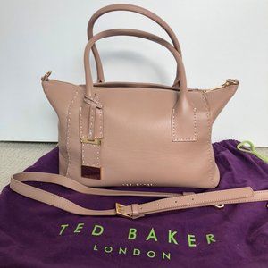 Ted Baker London Large Leather Satchel in Nude